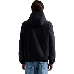 Black Polyester Shell Jacket