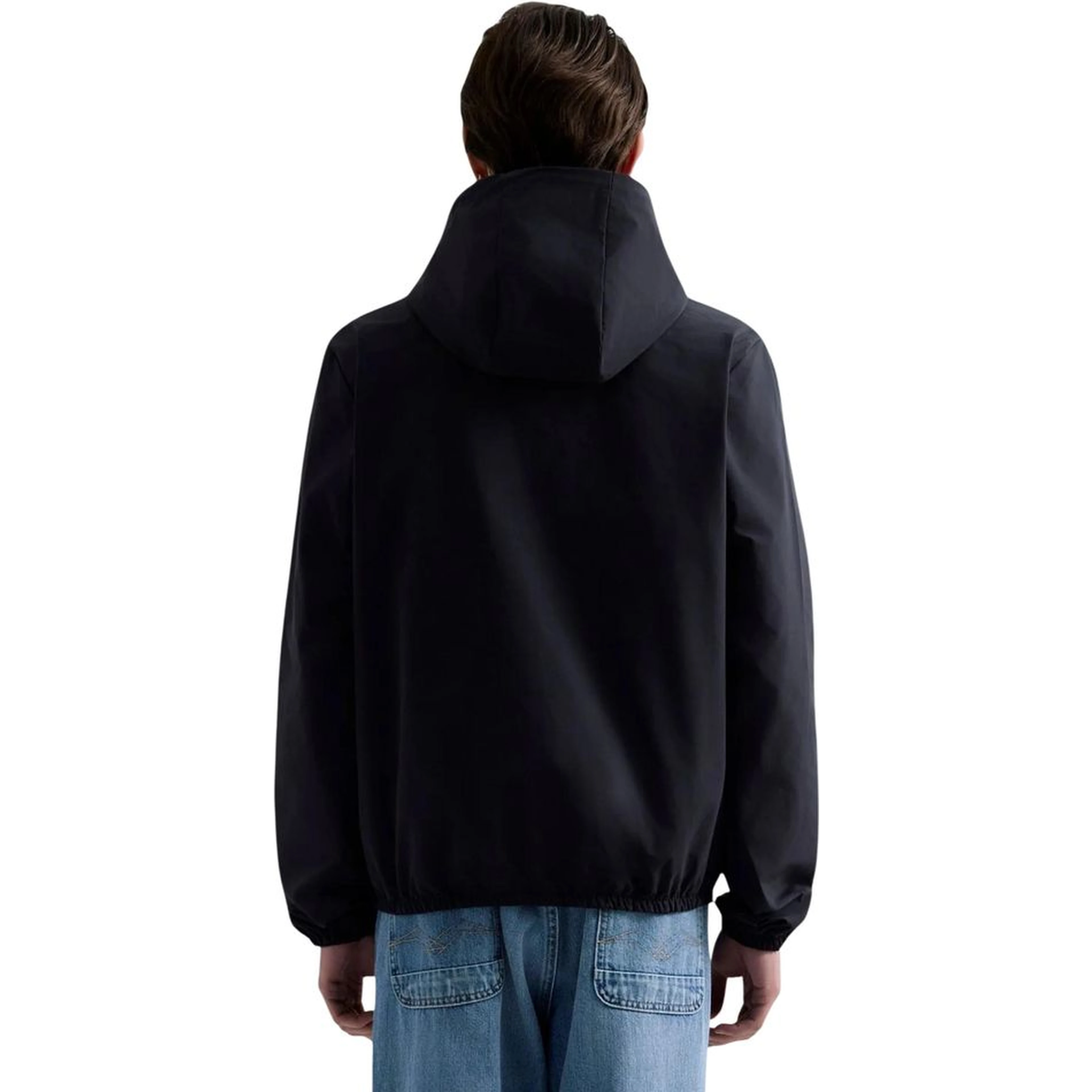 Black Polyester Shell Jacket