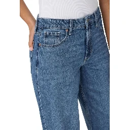 Blue Cotton Relaxed Fit Jeans