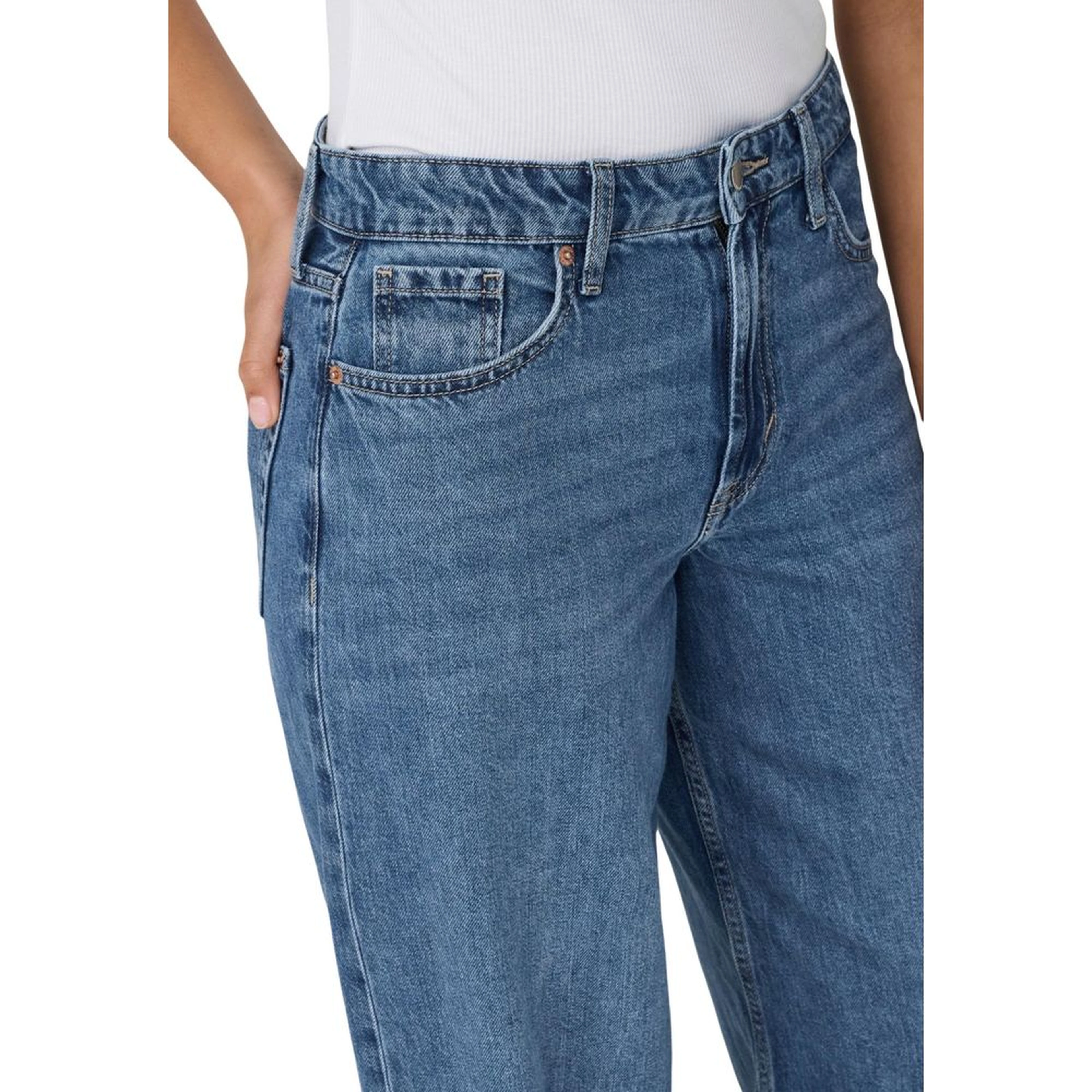 Blue Cotton Relaxed Fit Jeans