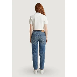 Blue Cotton Relaxed Fit Jeans