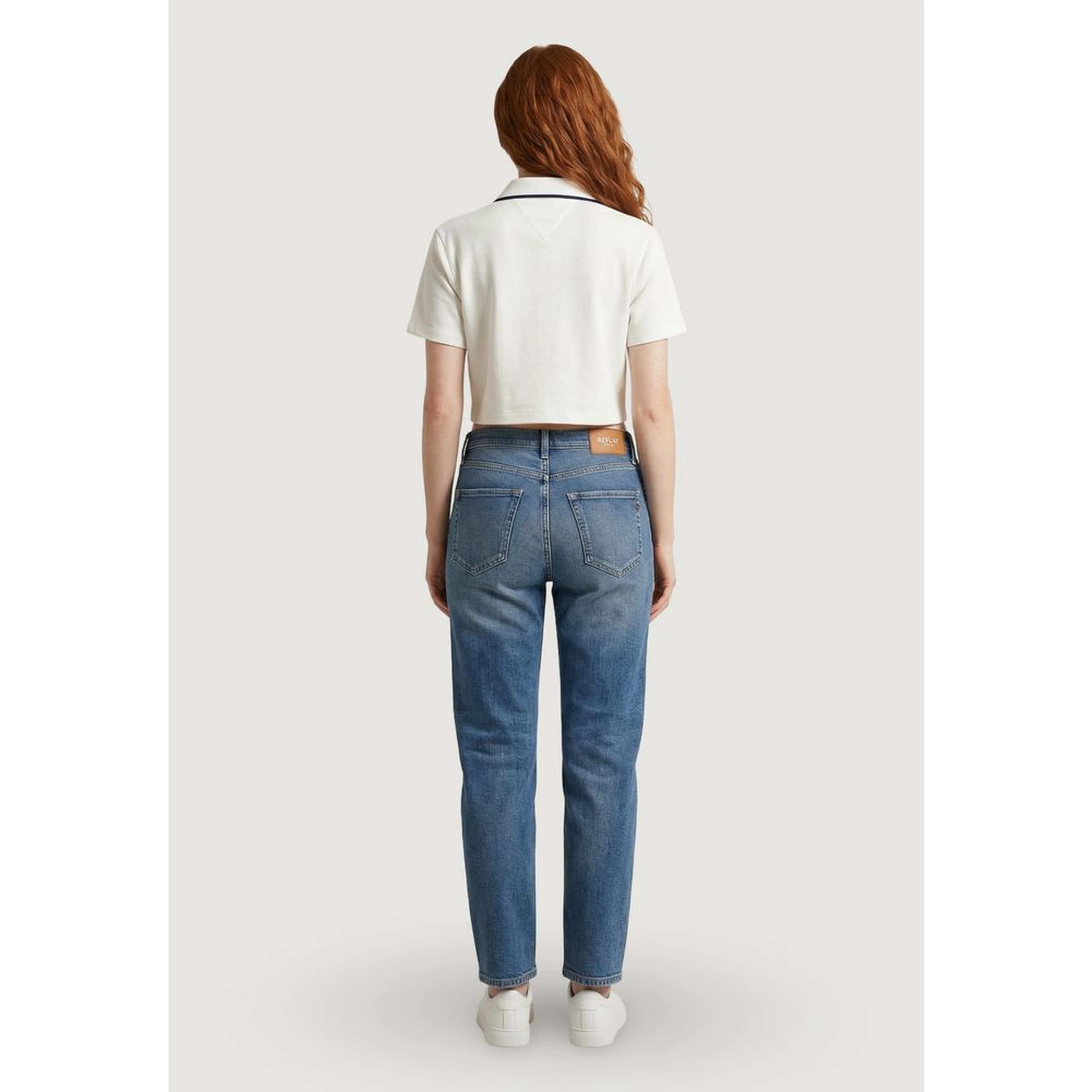 Blue Cotton Relaxed Fit Jeans