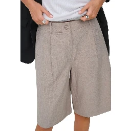 Gray Recycled Polyester Bermuda Shorts