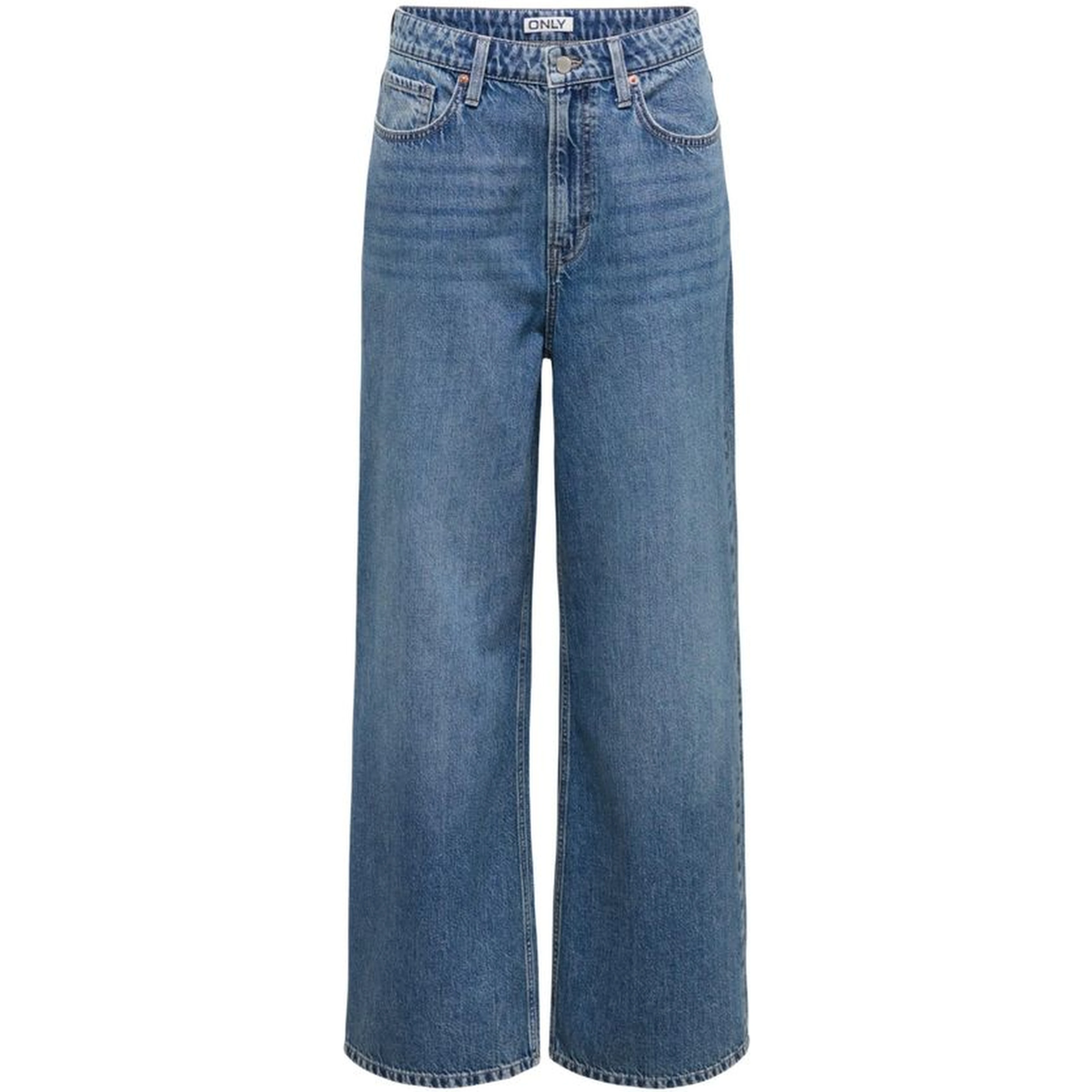 Blue Cotton Relaxed Fit Jeans