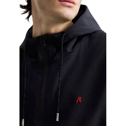 Black Polyester Shell Jacket