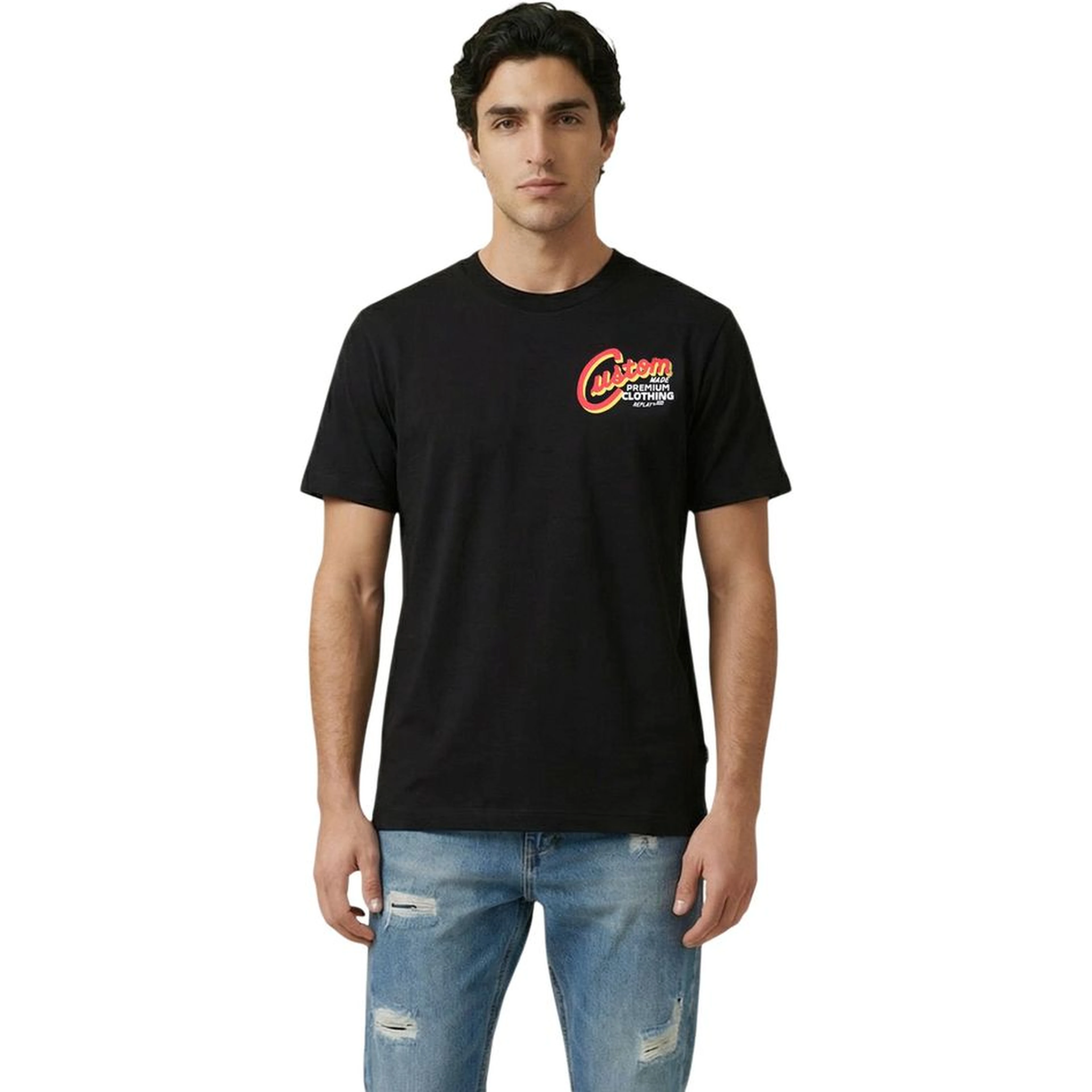 Black Cotton T-Shirt