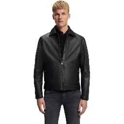 Black Leather Leather Jacket