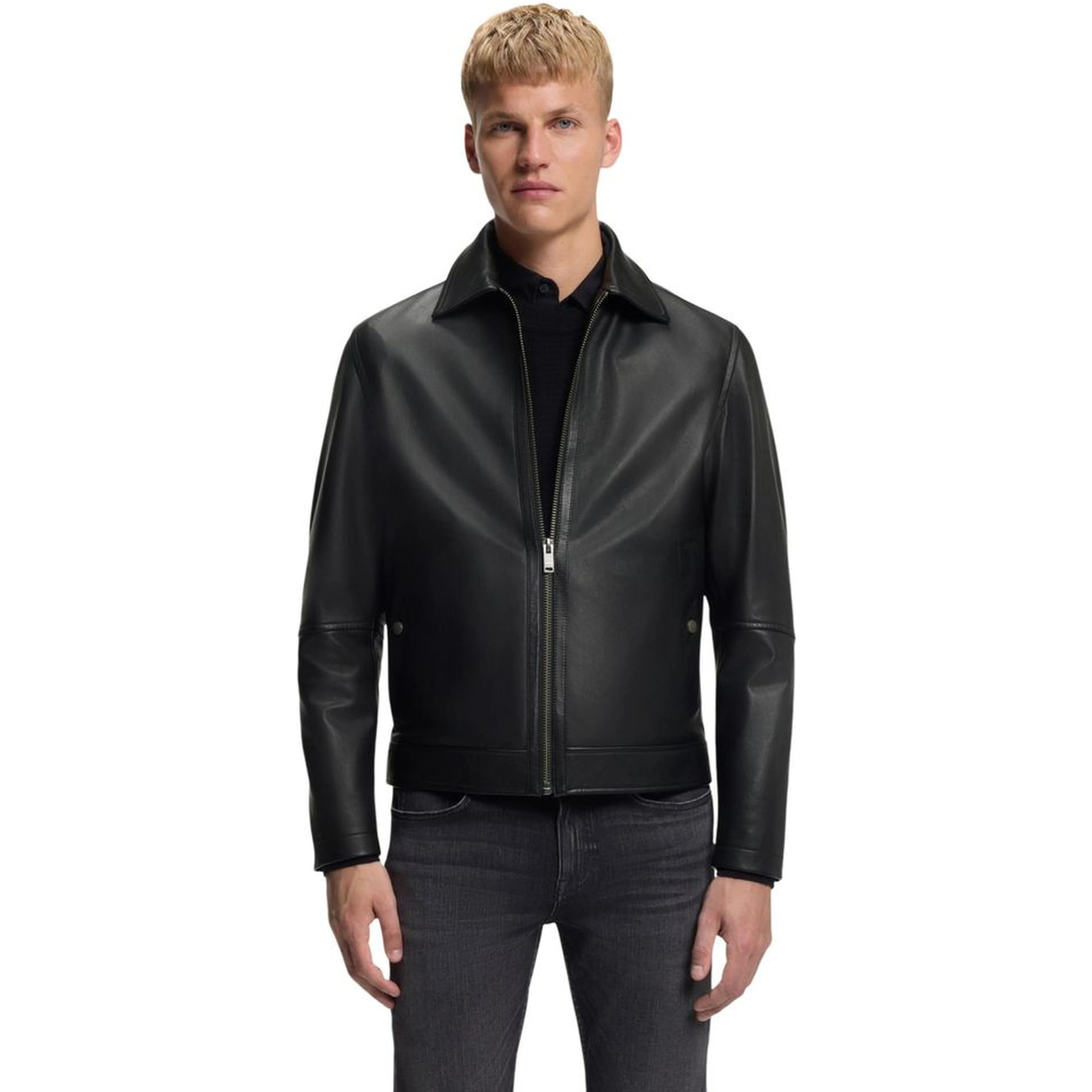 Black Leather Leather Jacket
