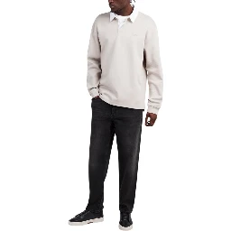 Gray Cotton Polo Shirt
