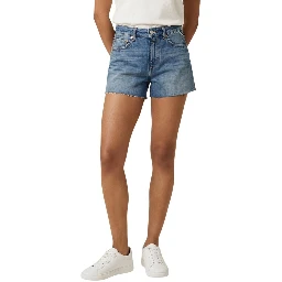 Blue Cotton Shorts