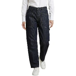 Blue Cotton Mom Jeans