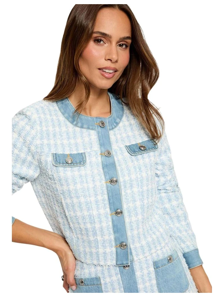 Blue Recycled Polyester Blazer