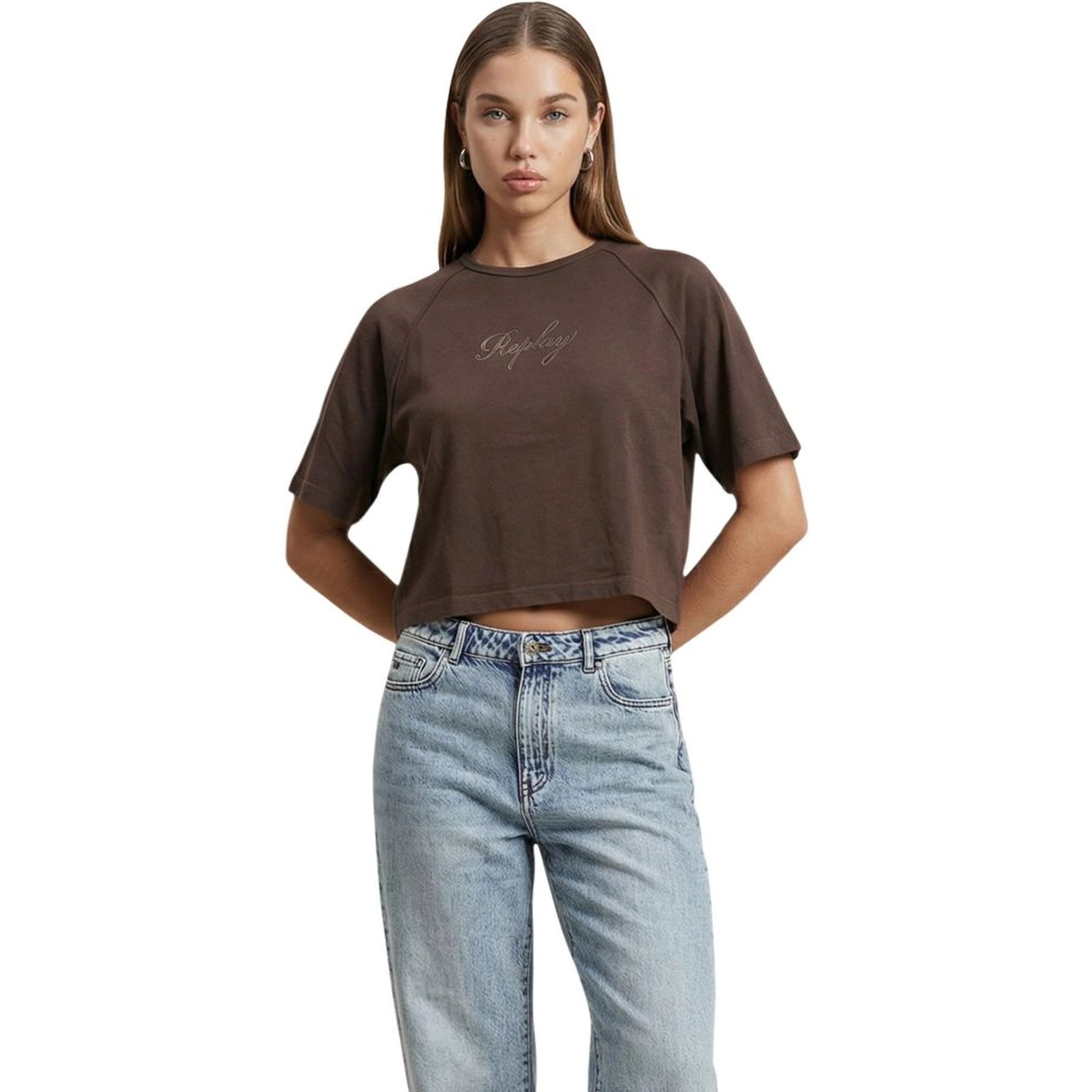 Brown Cotton T-Shirt