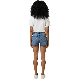 Blue Cotton Shorts