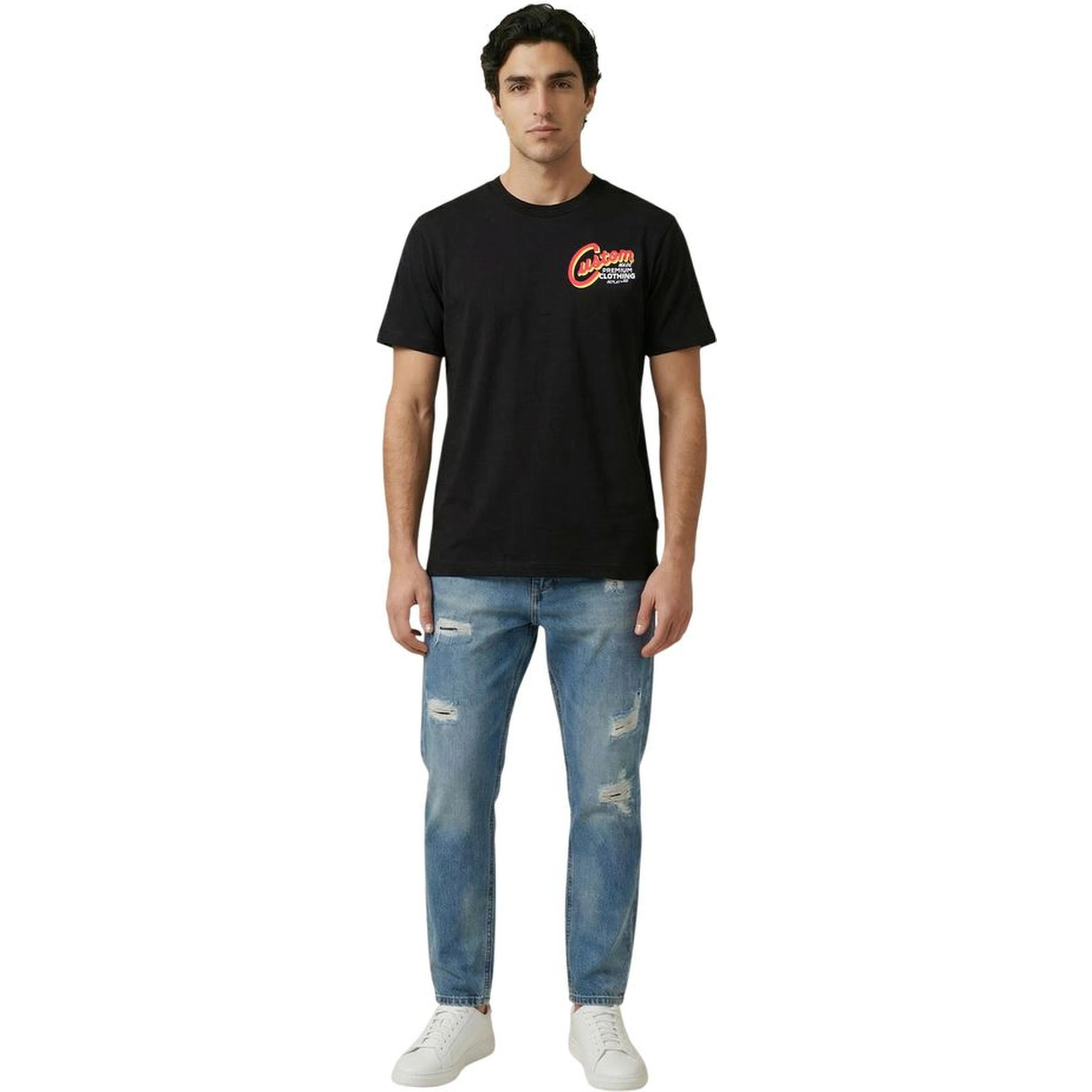 Black Cotton T-Shirt
