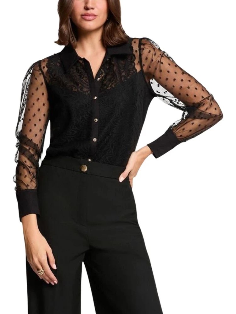 Black Polyester Sweater