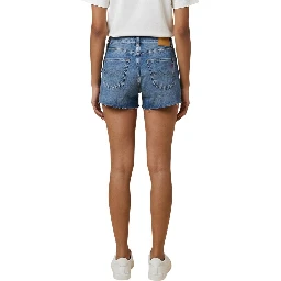 Blue Cotton Shorts