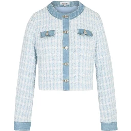Blue Recycled Polyester Blazer