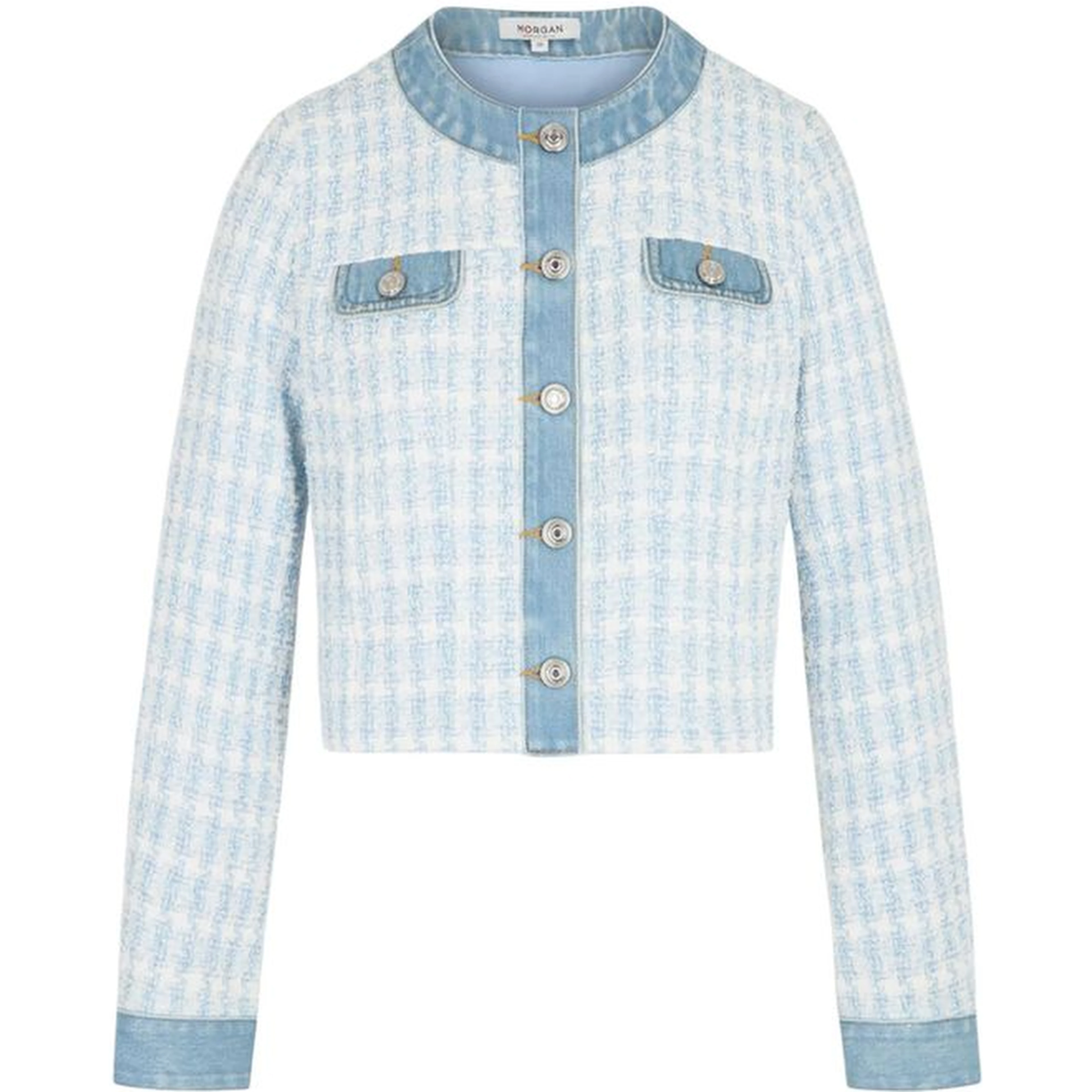 Blue Recycled Polyester Blazer
