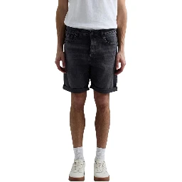 Gray Cotton Bermuda Shorts