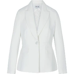 White Polyester Blazer