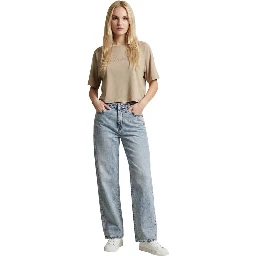 Beige Cotton T-Shirt