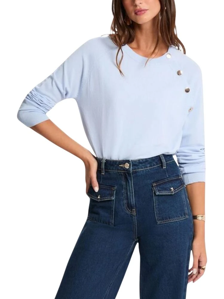 Blue Viscose Sweatshirt