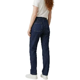 Blue Cotton Mom Jeans