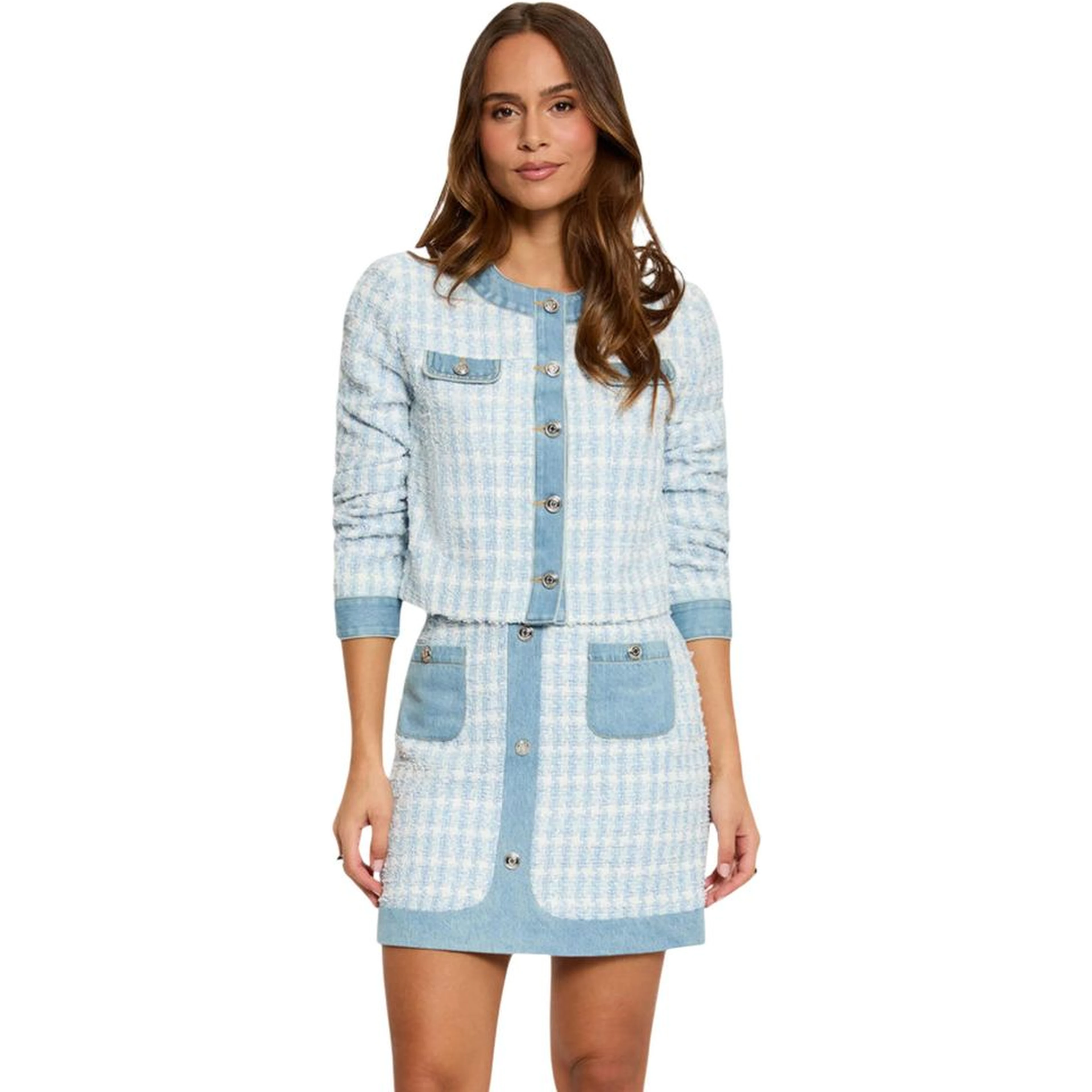 Blue Recycled Polyester Blazer