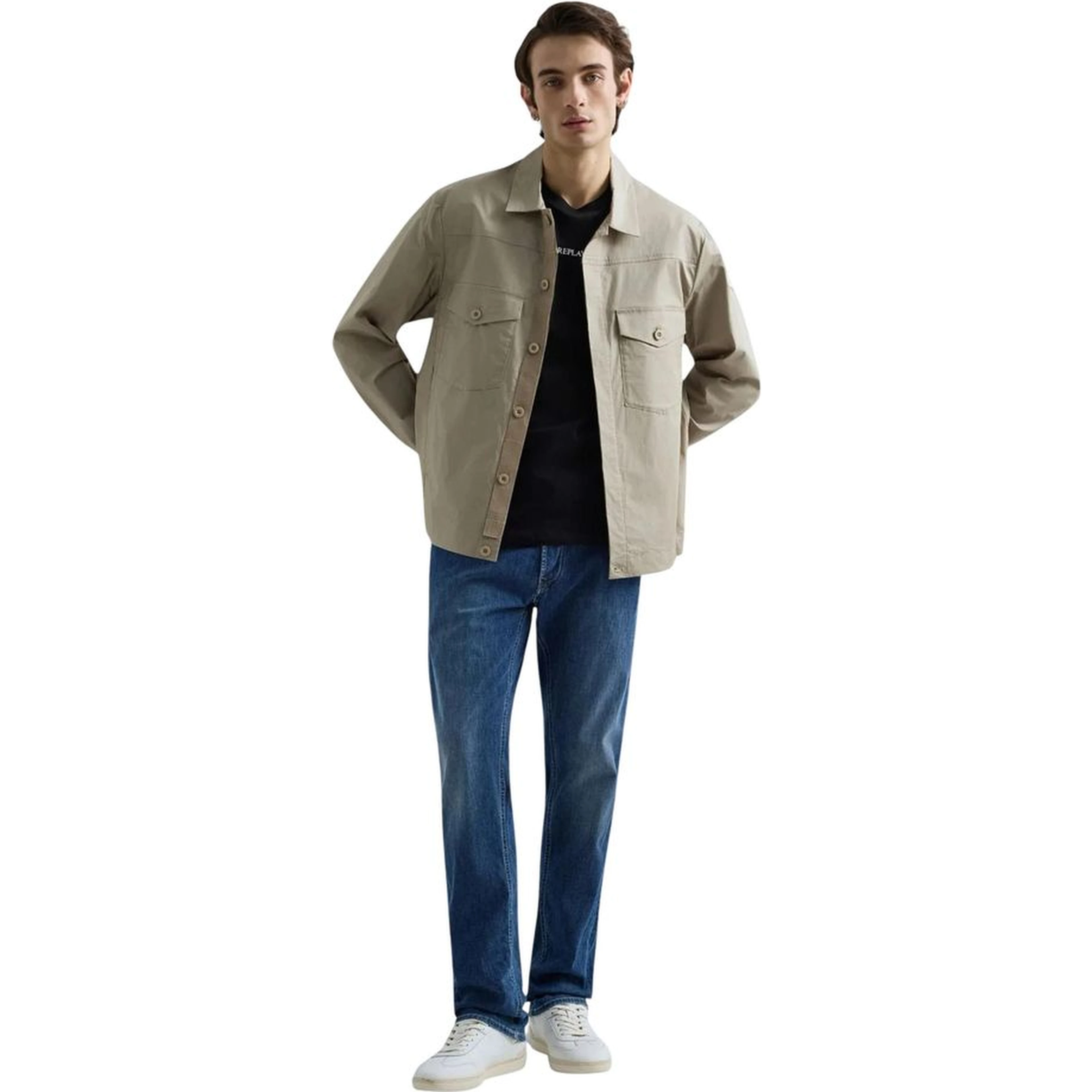 Blue Cotton Relaxed Fit Jeans