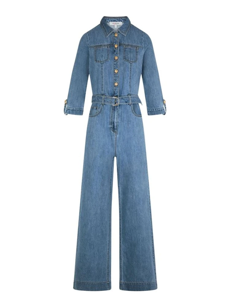 Light Blue Cotton Jumpsuit alternative