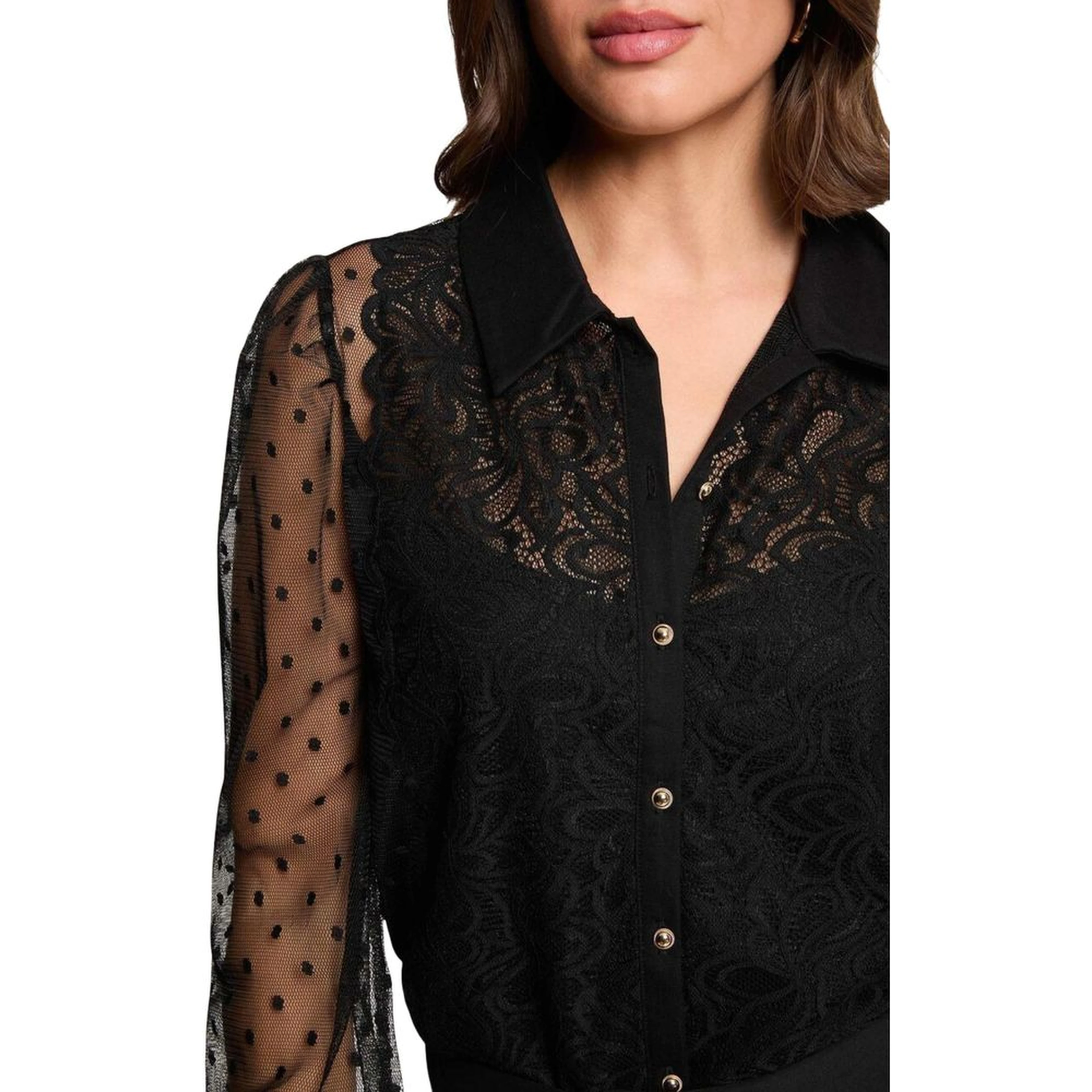 Black Polyester Sweater