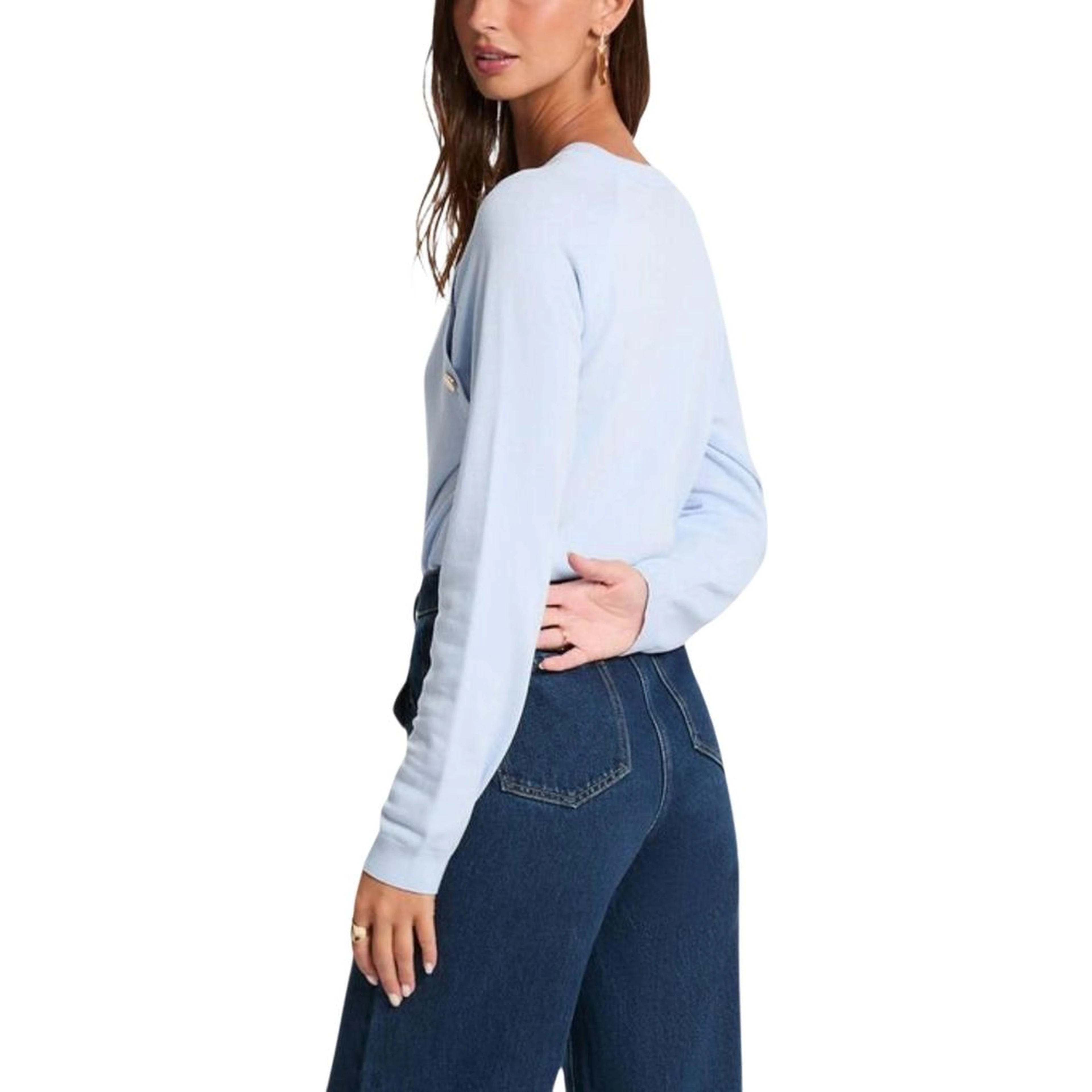 Blue Viscose Sweatshirt