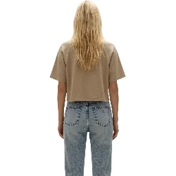 Beige Cotton T-Shirt