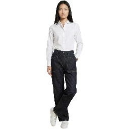 Blue Cotton Mom Jeans