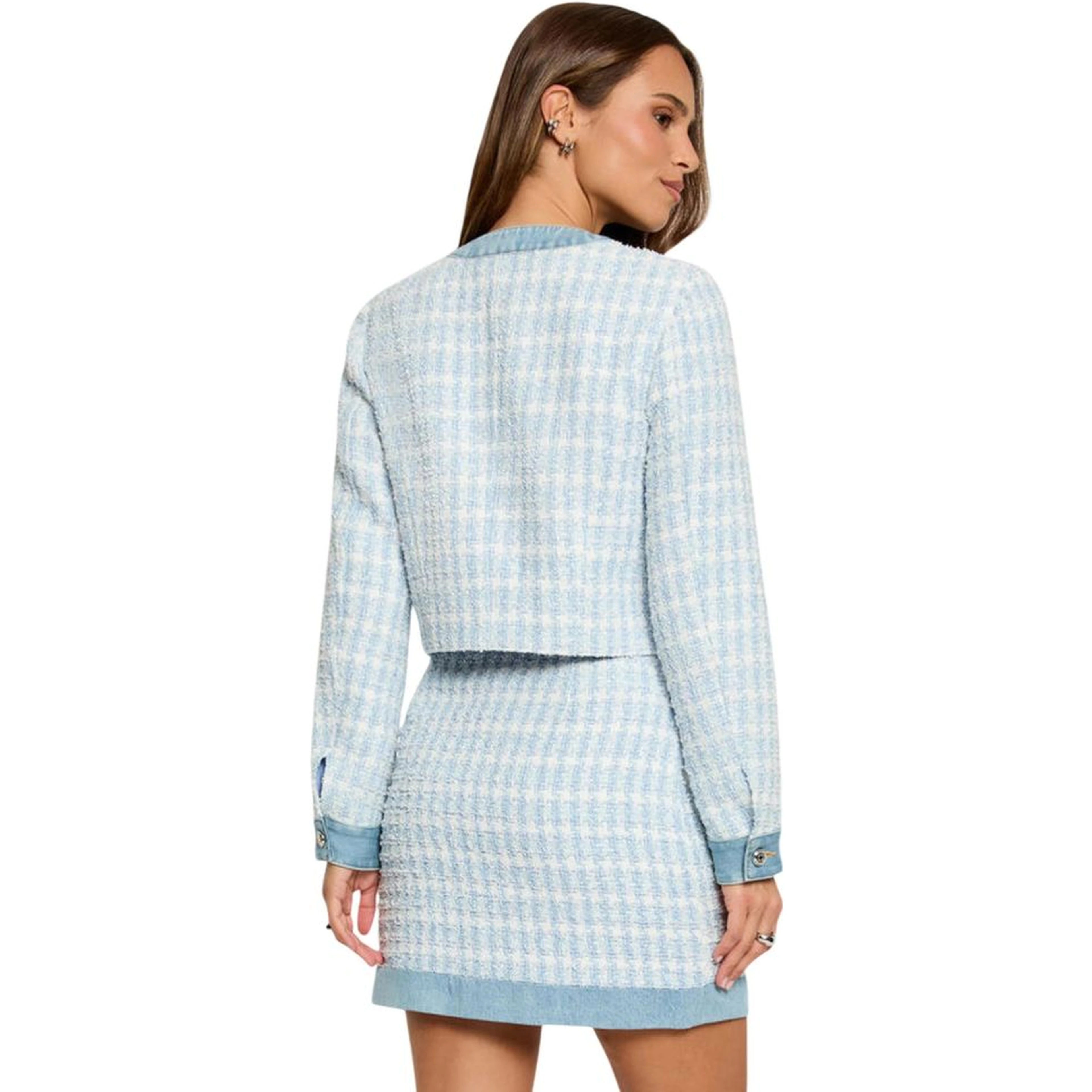 Blue Recycled Polyester Blazer