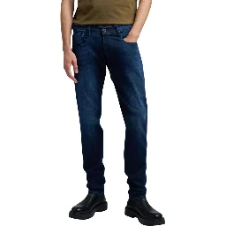 Blue Cotton Skinny Jeans