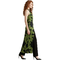Bicolor Viscose Long Dress