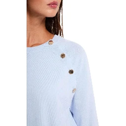 Blue Viscose Sweatshirt