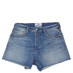 Blue Cotton Shorts