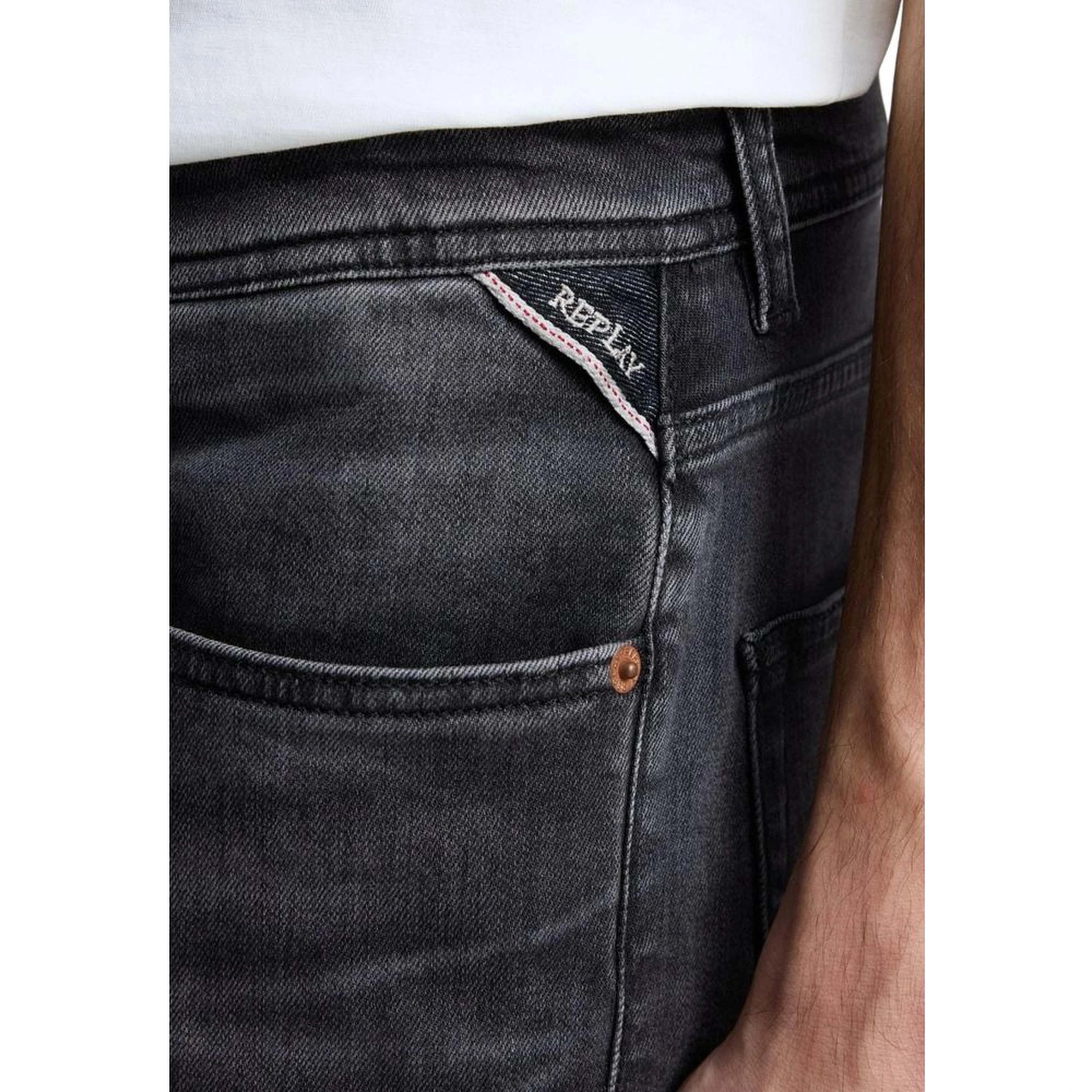 Gray Cotton Bermuda Shorts