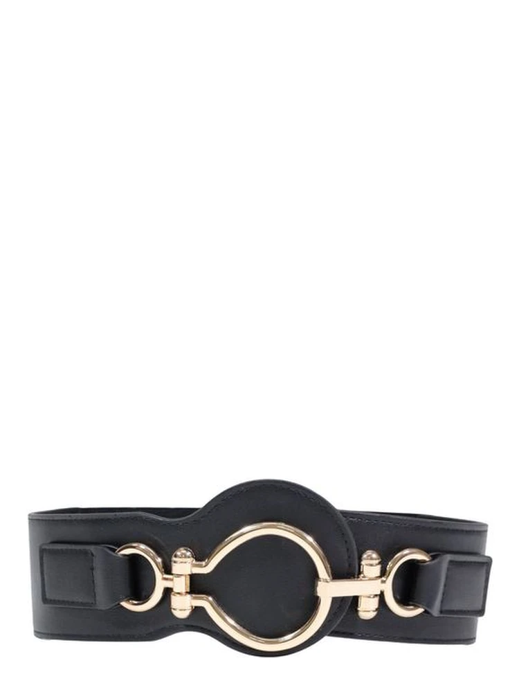 Black Polyethylene High-Waist Belt