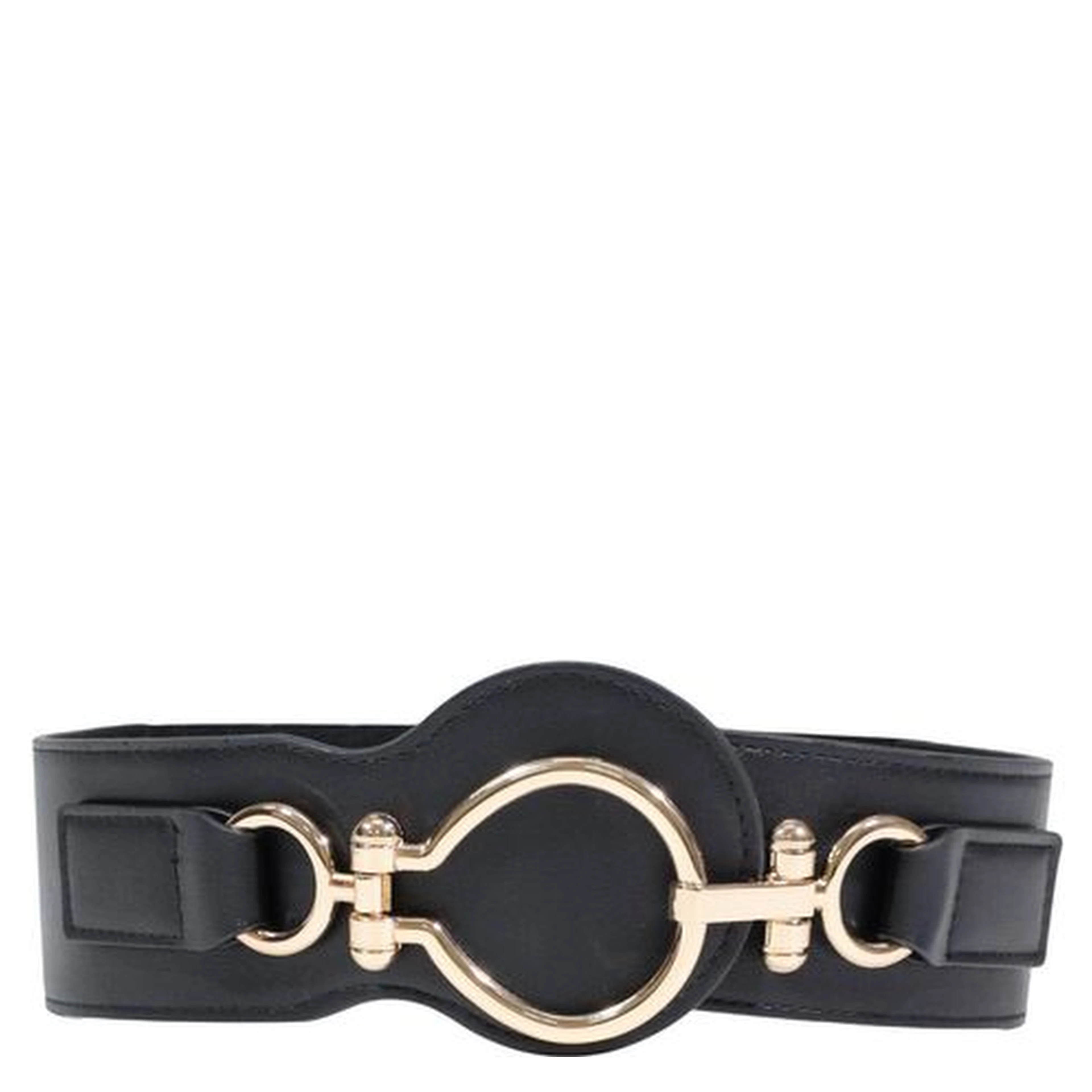 Black Polyethylene High-Waist Belt