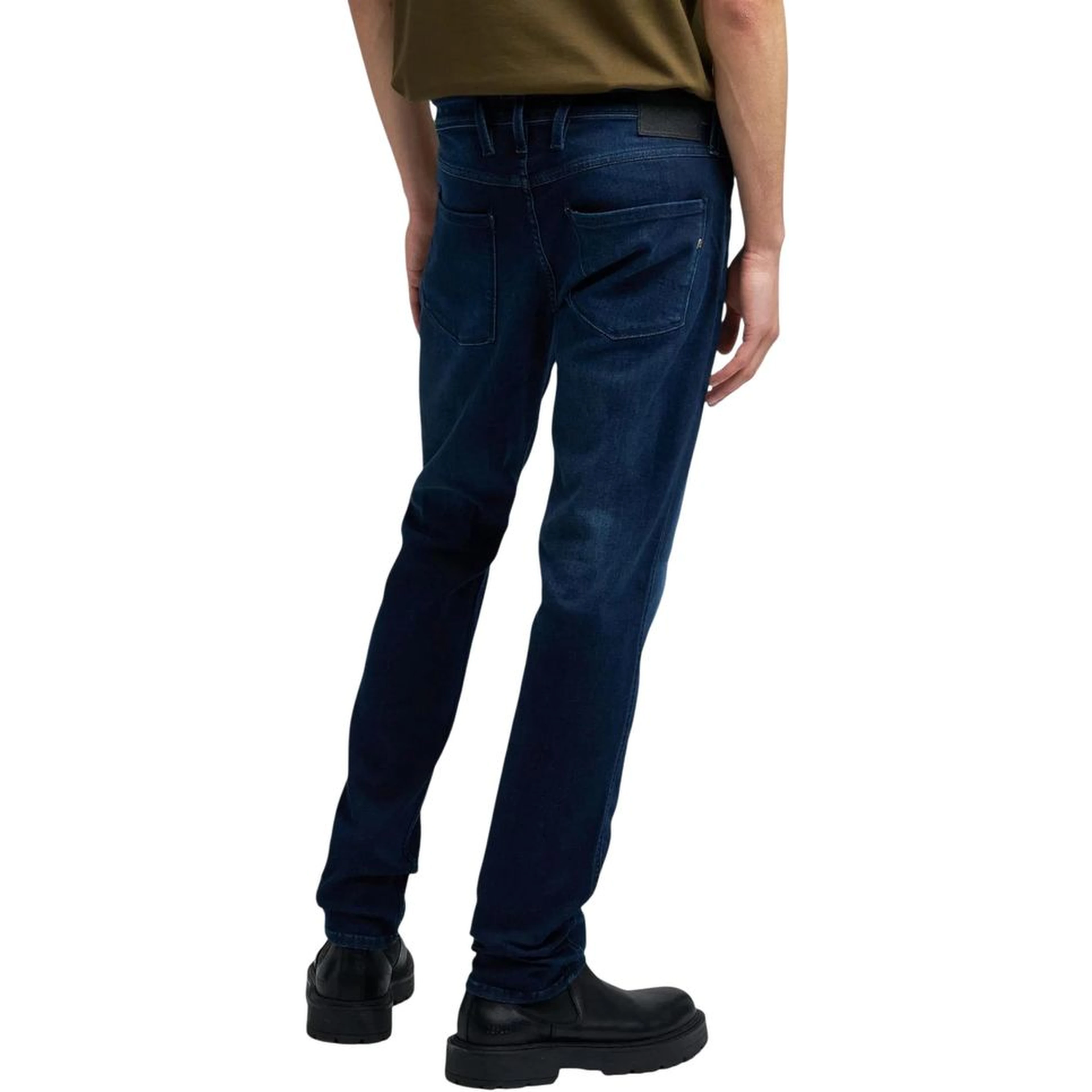 Blue Cotton Skinny Jeans