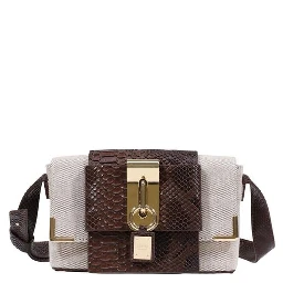 Beige Polyester Handbag