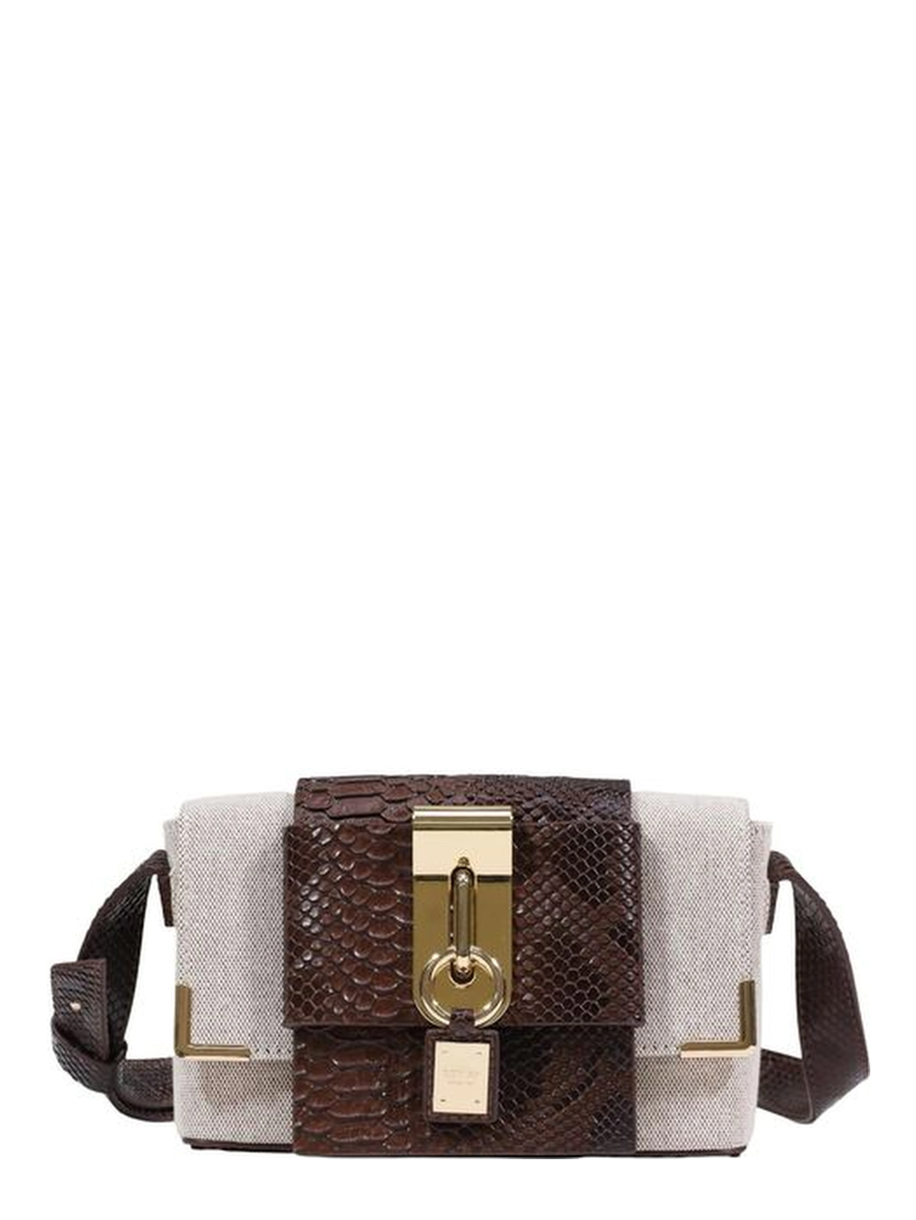 Beige Polyester Handbag