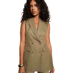 Green Recycled Polyester Waistcoat