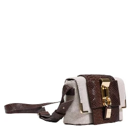 Beige Polyester Handbag