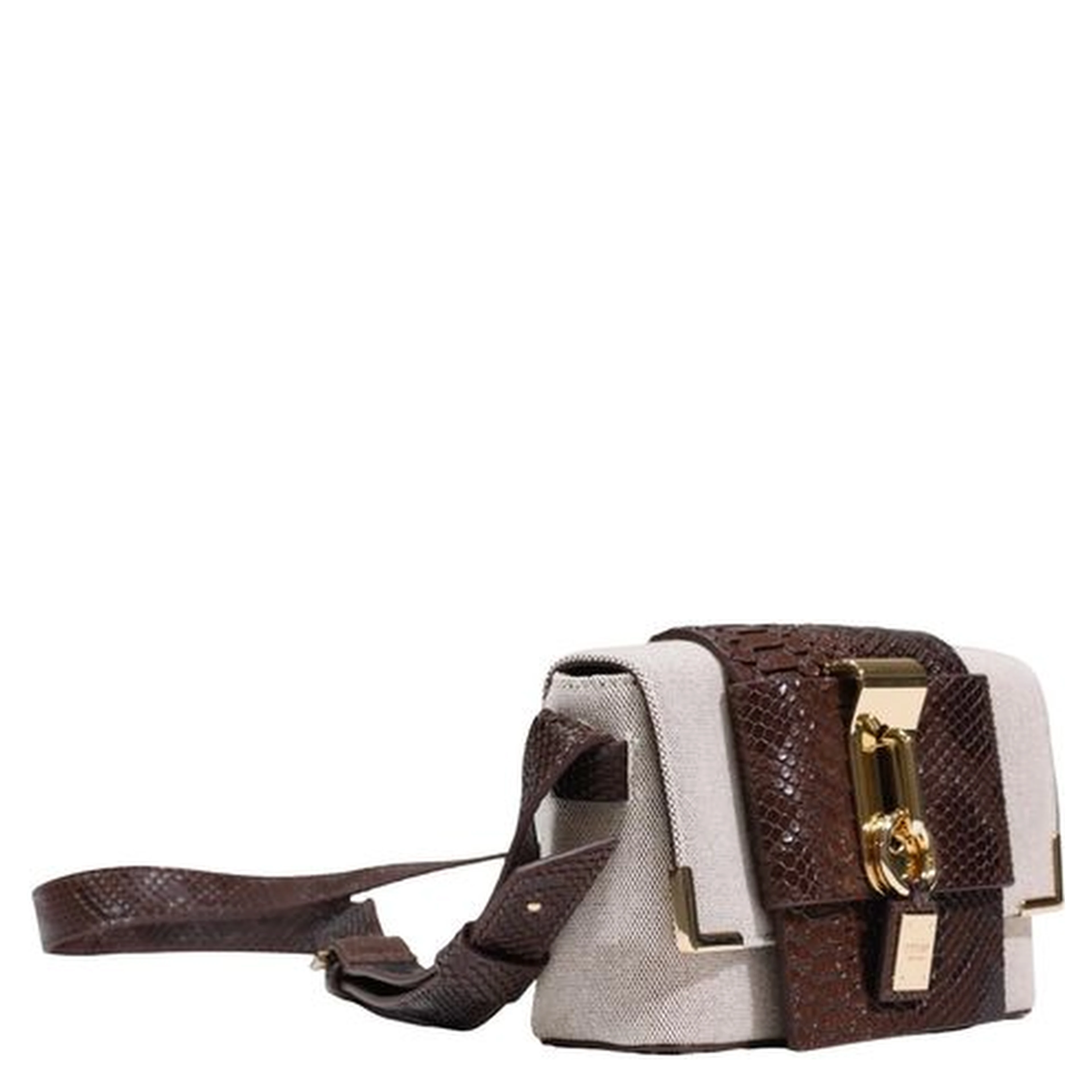 Beige Polyester Handbag