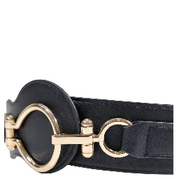 Black Polyethylene High-Waist Belt